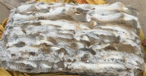 Luxury rabbit skin fur throw - skin,