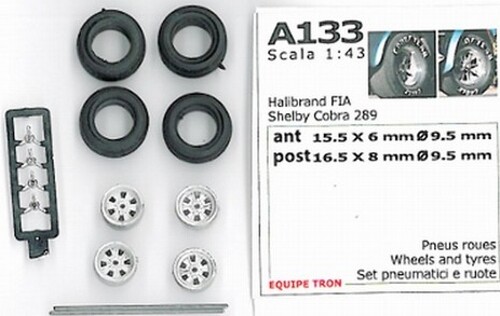 Wheels halibrand x shelby - 1/43,