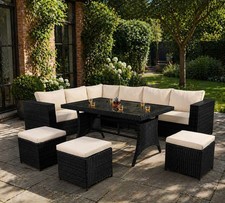Seater rattan dining table - 9,