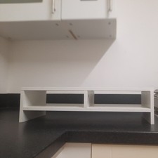 Computer Desktop Monitor Stand Laptop TV Display Screen Riser Shelf Black