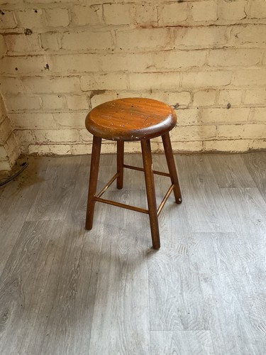 Small vintage wooden - small, stool