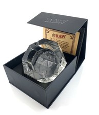 Raw Big Crystal Glass Ashtray