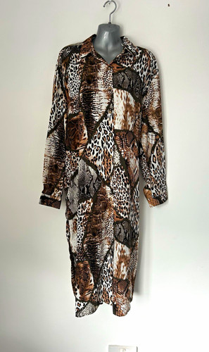 Qed london animal print satin - london,
