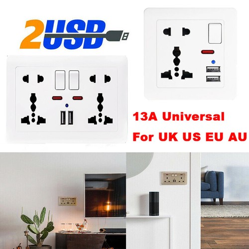 Double wall plug - double, socket