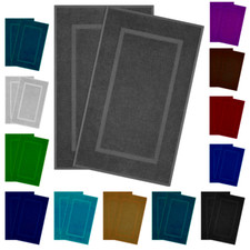2x Bath Mats 100% Cotton Quick