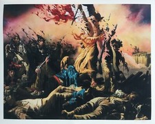 BRUSK print "BARRICADE" sign-num/178 -bom-k/dolk/evil/dface/ludo/dran/C215/tilt