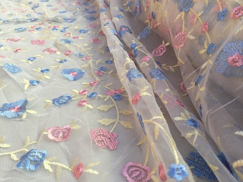 Embroidered french lace - embroidered,