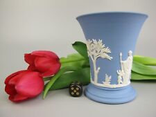 Wedgwood Jasperware. Vases boxes trays plates eggs etc. Vintage. Blue.