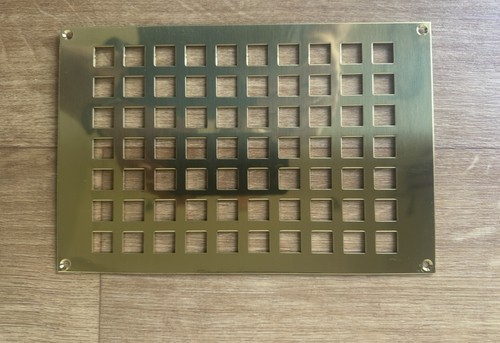 Brass ventilation grille - ventilation,