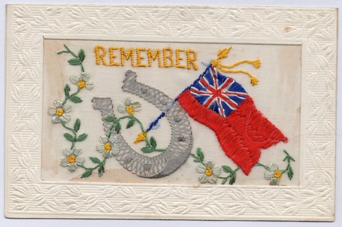 Ww1 patriotic embroidered - ww1, silk