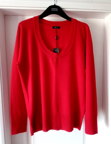 Ladies jumper red from - red, m&co