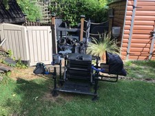 Preston Inception 36/150 Seat Box - plus side trays ,tackle umbrella,1 year old