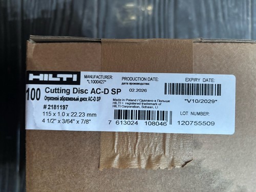 Hilti 115mm cutting - sp,