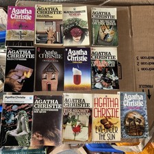 14x Agatha Christie Paperback Books 60s 70s 80s various designs mostly pan