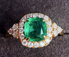 18ct Gold Zambian Emerald