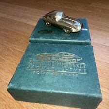 Jaguar E Type Jag Solid Brass Vintage Ornament 7cm Long Great Gift