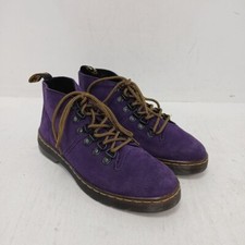 Dr Martens Lahava Boots Womens Size UK 4 EUR 37 Purple Suede