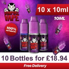 Vampire Vape e liquid 10 x 10ml Pack e cig Juice | Heisenberg Pinkman Black Jack