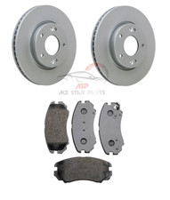 FOR HYUNDAI TUCSON (2004-2010) TWO FRONT BRAKE DISCS &PADS SET NEW (280MM)