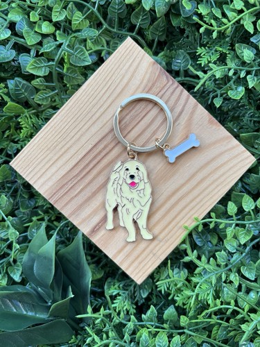 Golden retriever keyring gift - keyring,