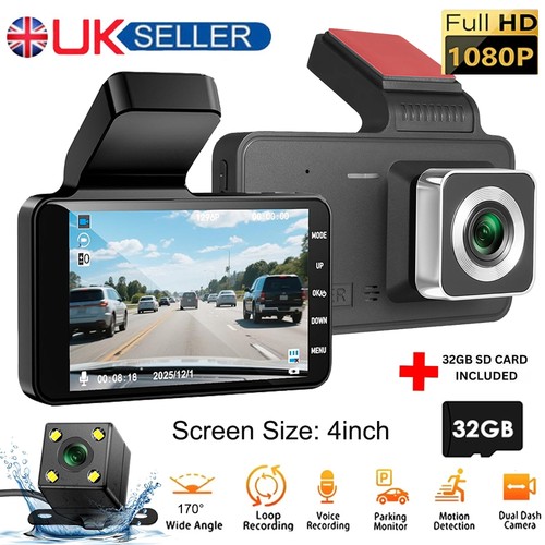 Car camera recorder dual front - camera,