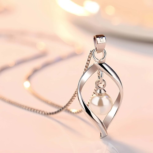 Pearl drop pendant - drop, 925
