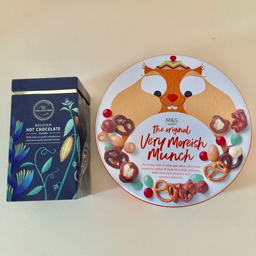 Two empty decorative - empty, tin