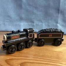 DOUGLAS AND TENDER   Learning Curve  Wooden Train Engine ( Fits Brio Thomas )