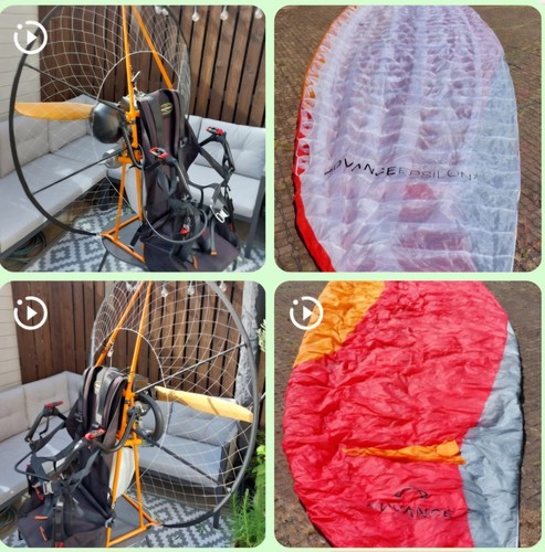Paramotor miniplane with - paramotor,