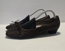 Gabor Ladies Court Shoes UK Size 7 Brown Leather Good Condition