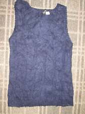 H&M Ladies XS 4-6 TANK TOP SLEEVELESS JUMPER VEST TOP MOHAIR MIX Vintage 80'S