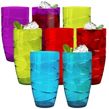 HEFTMAN Plastic Tumblers Set