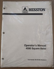 Hesston 4590 Square Baler Operators Manual