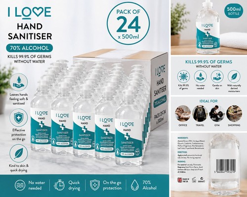 24x hand sanitiser gel instant - 24x,