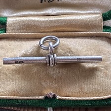 Antique Sterling Silver T Bar