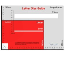 Royal Mail Postal Template Size Guide Postage Package Ruler Post Office PPI