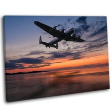 Lancaster bomber sunset - lancaster, at