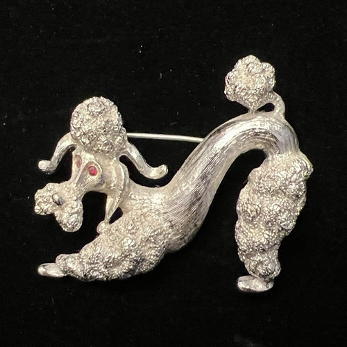 Vintage monet poodle dog - poodle,