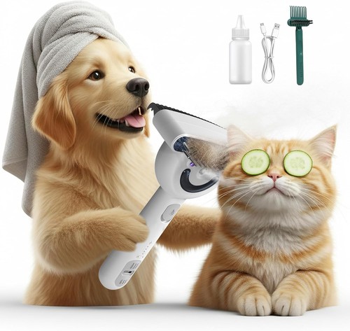 Pet grooming brush with - pet,