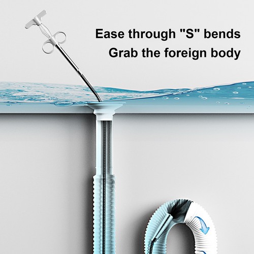 160cm white drain - white, spring