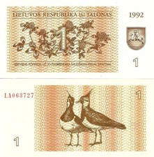 Lithuania talonas 1992 39 - 1992, p-39