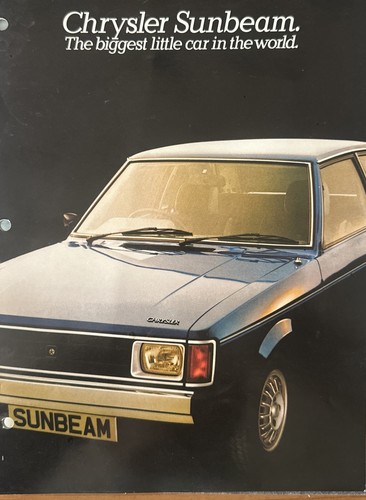 Chrysler sunbeam 1978 uk - sunbeam,