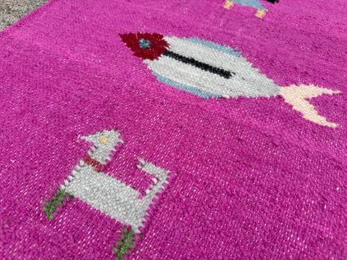 5x8 pink handmade oriental - handmade,