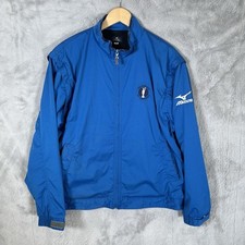 Mizuno Golf The British Open 2010 Jacket Coat Men’s Medium Blue Golfer Golfing