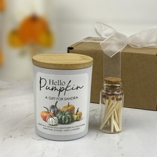 Personalised Autumn Candle
