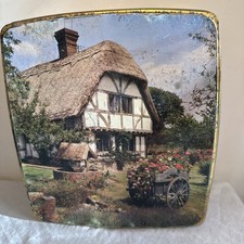 Cadbury’s Biscuits Vintage Tin Tudor House Design 24cm X 22cm X 10cm