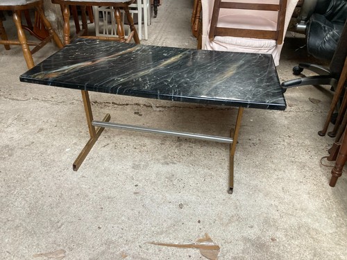 Black coffee table metal frame - table,