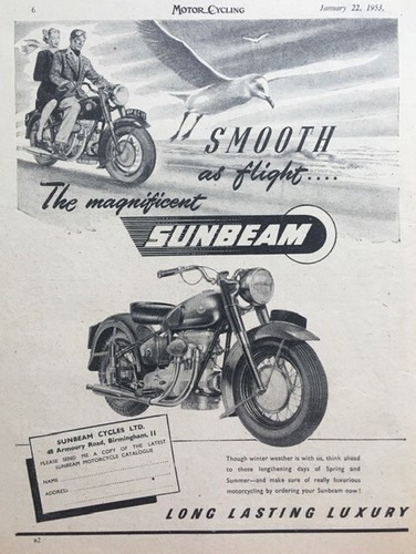 Sunbeam original 1953 w - sunbeam, b/w