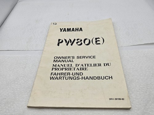 Yamaha pw80 pw80e service - pw80,