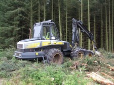 Photo 6x4 Forestry Equipment at Linn Moss Small Burn/NY7073 Forestry equ c2007